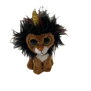Ty Beanie Boos RAMSEY the Lion with Unicorn Horn 6" Plush Toy 2019